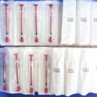 Seringue stérile jetable en PC 1ml/3ml/5ml/10ml blanche/rouge/bleue, résistante aux hautes températures, pour usage médical et vétérinaire