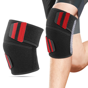 Ginocchiera con stabilizzatori laterali supporto per il <span class=keywords><strong>dolore</strong></span> al <span class=keywords><strong>ginocchio</strong></span> per uomo e donna supporto di compressione regolabile - Product Image 1