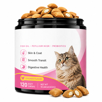 Friandises à mâcher molles pour animaux de compagnie OEM avec probiotiques pour la santé de la peau et du pelage et le soutien digestif