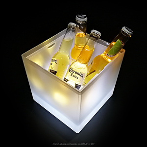 Petits seaux en plastique avec couvercles <span class=keywords><strong>desperados</strong></span> bière bouteille mini LED seau à glace refroidisseur - Product Image 3