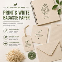 Papier et carton personnalisés en bagasse de qualité alimentaire, feuilles de cuisson pour gâteaux et barbecue, revêtement de cuisson recyclable, emballage en papier sulfurisé FSC