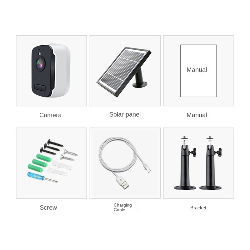 Indoor Wireless Surveillance Camera Wifi Solar Network Monitoring Car Baby Monitor Home · image 5