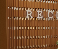 Paravent pliable en papier kraft avec structure en nid d'abeille, design spécial avec trous, pour séparer les pièces, meubles de salon