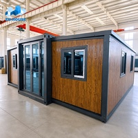 Maison mobile de luxe préfabriquée Zhongnan 20 pieds 40 pieds, 2, 3 ou 4 chambres, petite maison modulaire préfabriquée extensible avec cuisine