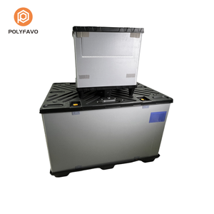 Nhiệm vụ nặng nề nestable gaylord Pallet hộp thùng lớn tổ ong PP nhựa có thể gập lại Stackable vận chuyển lưu trữ số lượng lớn Thùng - Product Image 2