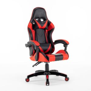 Silla de Escritorio Ergonómica de Cuero PVC con Respaldo Alto, Ajustable y Giratoria, para Juegos de PC, Muy Cómoda - Product Image 2