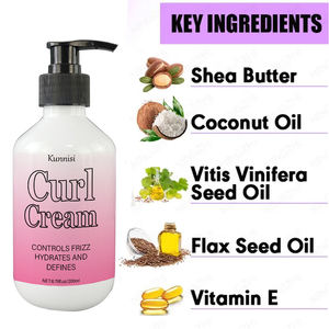 Vente de gros Après-shampooing sans rinçage pour réparer les dommages Soins des cheveux Curling Définition Droite et bouclée <span class=keywords><strong>Boost</strong></span> Crème naturelle pour améliorer les boucles - Product Image 5