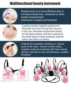 2025 New Arrives Beauty Spa Cupping Breast <strong>Massager</strong> With Large and Small Vacuum Therapy Cups Enlargement Pump <strong>Butt</strong> Lift Machine - Product Image 5