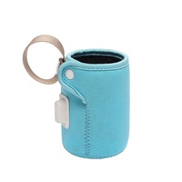 Chauffe-biberon portable USB 3 mm en néoprène, motif dessin animé, couleur personnalisable, isotherme, pliable, refroidisseur de lait maternel