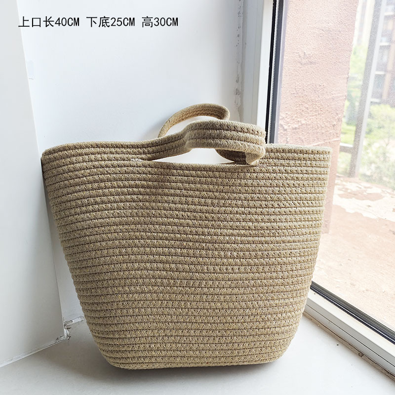 Sac marron uni, grande taille, 40*25*13 cm