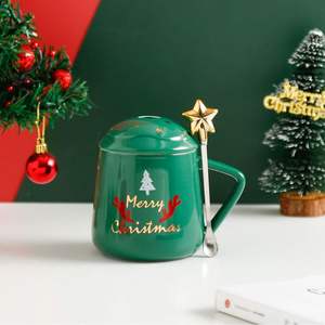 Nouvelles tasses en céramique résistantes à la chaleur, tasses à thé et soucoupes de Noël, cadeaux de Noël - Product Image 3