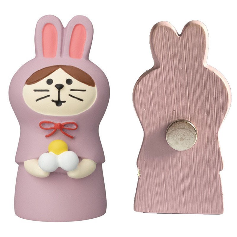 Pink rabbit refrigerator sticker
