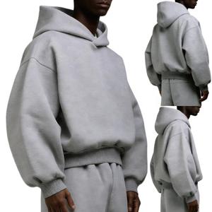 Fabricantes de <span class=keywords><strong>Sudaderas</strong></span> con Capucha de 500 g/m² para <span class=keywords><strong>Hombre</strong></span>, Sudadera con Capucha Corta Extra Grande Personalizada de Alta Calidad para <span class=keywords><strong>Hombre</strong></span> - Product Image 3