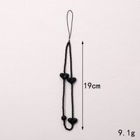 Vrouwen Hart Kralen Mobiele Telefoon Riem Lanyard Kleurrijke Kralen Opknoping Lanyards Hart Telefoon Charme Voor Mobiele Telefoon Case