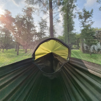 Hamac de camping imperméable avec logo personnalisé, bâche de protection contre la pluie, moustiquaire, pour randonnée et trekking en plein air