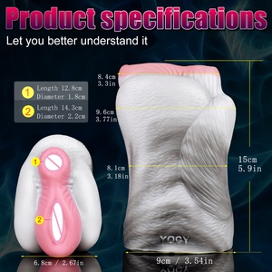 YOCY Animal Horse Vaginal Anal Fantasy Male <b>Masturbator</b> Silicone Vagina Pocket Pussy Penis Sucker Male <b>Masturbator</b> Sex Toys - Product Image 2