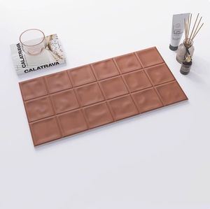 Chất lượng cao Bắc Âu 300x600 mét màu xanh lá cây 3D lõm lồi tường gạch cho phòng tắm và nhà vệ sinh thiết kế - Product Image 4