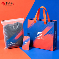 Kit d'emballage pour vêtements personnalisés en gros : Sac fourre-tout en papier écologique, pochette zippée givrée et étiquette personnalisée pour les entreprises de confection