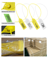 Sceaux en plastique haute sécurité YC-450 pour colis et sacs de messagerie, jetables et autobloquants, directement du fournisseur