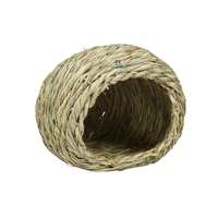 Niches pour lapins, nid en herbe tressée, cage pour lapins, maison pour lapins, cochons d'Inde, château Totoro, lit, habitat, jouet à mâcher, tunnels pour hamsters, maison