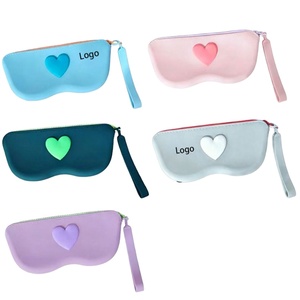 <b>Silicone</b> Storage Bag, Portable <b>Silicone</b> Glasses Protective Case, Colorful Storage Pouch, Portable Zipper Bag - Product Image 1