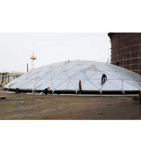 Dôme en verre léger préfabriqué, toit d'atrium, structure en acier, toiture en lucarne, bâtiment avec services de soudage et de pliage