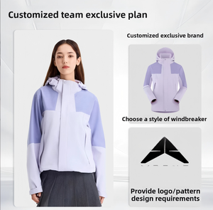 Chaqueta de Invierno con Forro Polar, Cuello Alto, Diseño con Estampado por Descarga, Personalizable, Resistente al Viento, Impermeable y Antimanchas - Product Image 3