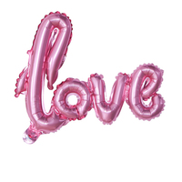 Ballons en aluminium « Lettre d'amour » rouges, nouveauté très demandée pour la Saint-Valentin et les mariages, avec logo et taille personnalisables pour décorations de fête