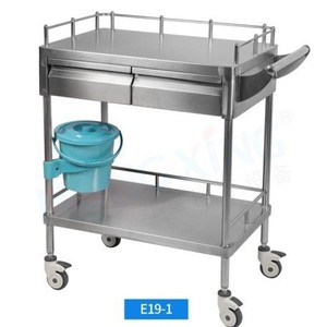 Carrito de Instrumentos Médicos Red Star 600x400x860mm, Carro de Hospital de 2-3 Niveles - Product Image 1