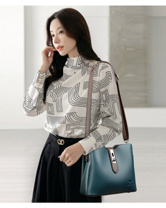 Fashion New Designer Crossbody Bags High Quality PU Leather Shoulder Messenger Bucket Bags Casual Totes Luxury Women <b>Handbags</b> - Product Image 2