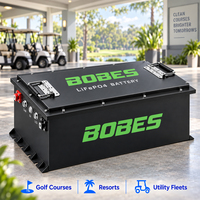 Fabricant de batteries LiFePO4 pour voiturettes de golf OEM ODM personnalisées, packs de batteries au lithium 36V 48V 72V 96V avec BMS intelligent, Bluetooth et chargeur LCD