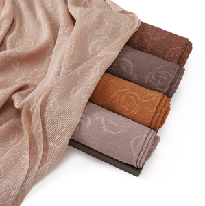 Hijab en jersey de coton pour femme, châle doux et extensible 70 x 170 cm, foulard de prière modeste, collection Printemps - Product Image 1