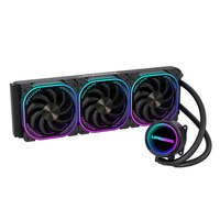 Système de refroidissement liquide AIO LOVINGCOOL pour CPU, prend en charge la rotation, aucun pilote requis, refroidissement PC à 3 broches Infinite Layered Abyss