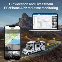 Système de surveillance de véhicule DVR pour camion avec écran tactile BSD ADAS DMS à cinq canaux, écran IPS 10,1 pouces, kit de suivi GPS WIFI 4G