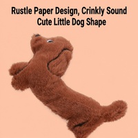 Peluche Chien Saucisse pour Chat, Jouet Interactif pour Chat avec Catnip, Sonore et Froissé, Doux et Moelleux pour Chats d'Intérieur et Chatons