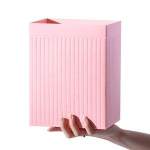 SEEWIN Folding 3D Striped Bouquet Gift Box Flower Packaging box