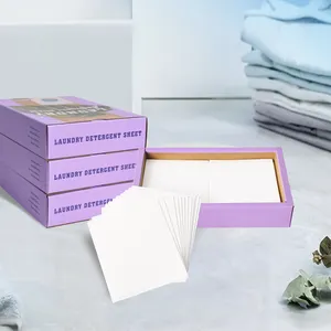 Biologisch Afbreekbaar Eco Vriendelijke Wasmiddel Vellen Papier Lavendel Essentiële Olie Schoonmaken Baby Kleding