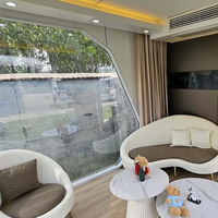 2024 nouvelle structure en acier de luxe à la mode conteneur maison Capsule cabine Apple pour bureau ou villa à vendre