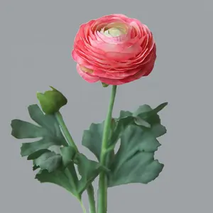 JCF383 Floral Wedding Arrangement Mini Real Touch Beautiful Flowers Ranunculus Bulbs Bouquet Silk Ranunculus Flower Artificial