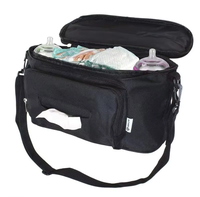Sac de rangement multifonctionnel pour poussette, sac de rangement avec fermeture à glissière, grande capacité, léger