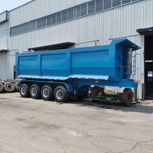 Remolque de Camión Volquete de 3 Ejes con Descarga <span class=keywords><strong>Trasera</strong></span> para Transporte de Piedra, 60 Toneladas - Product Image 6