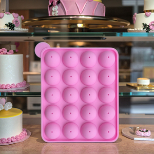 Bán Buôn Thân Thiện Với Môi Dùng Một Lần 20-Khoang Cấp Thực Phẩm Silicone Khuôn Vuông Màu Hồng Lolly <span class=keywords><strong>Pop</strong></span> Đảng Cupcake Khay Bánh <span class=keywords><strong>Pop</strong></span> Thanh - Product Image 4