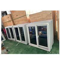 Ventanas Corredizas Horizontales de PVC y UPVC Modernas Personalizadas de Fábrica, Ventanas Americanas NFRC de Doble Acristalamiento