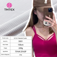 Muestra Gratuita de Tela Elástica para Ropa Deportiva de Yoga, 75% Nailon, 25% Elastano, Tela de Punto Lisa para Niños y Niñas