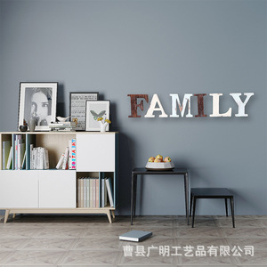 Wooden <b>Wall</b> Signs <b>Letter</b> Pendants Irregular Shape Home Decor For Living Room Bedroom Guesthouse - Product Image 3