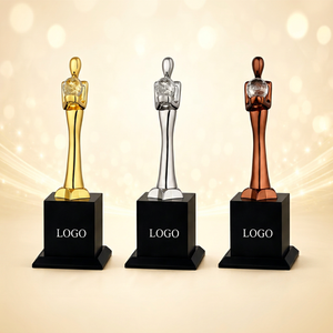 Trofeo Metálico Modelo 684 A B C, Premio de Mascota Chapado en Metal para Deportes y Juegos, Base Grabable Duradera con Logotipo - Product Image 1