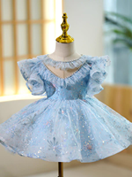 Tissu en maille brodé de paillettes flocon de neige de luxe, tulle irisé brillant pour robe de soirée de Noël, robe de mariée, vêtements, vente en gros