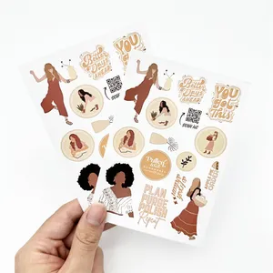 Adesivi di carta animale carino pacchetto decalcomanie Decorative decalcomanie adesive per cartoni animati taglio adesivi personalizzati