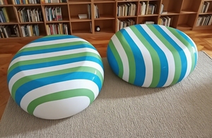 Y876 High Quality Fiberglass Luxury Tennis Ball Chair Modern Creative Sports Themed Eco-Friendly UV Resistant Home Waiting - Product Image 6