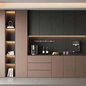 El Comedor Muestra el Mueble para Vinos Contra la Pared en una Sala de Estar, Mueble Personalizado - Product Image 1